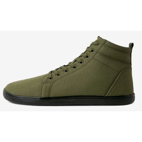 Feelgrounds Mens Barefoot Highrise Knit Olive Green Sneakers Size 11 EUR 44 - Picture 8 of 8